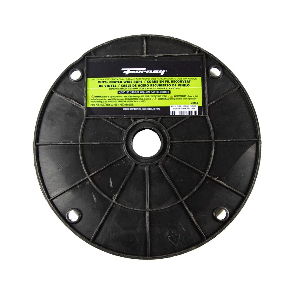 thumbnail image 2 of Green Vinyl Coated Wire Rope Cable - 7x7, 1/16 To 3/32 Inch, 500 Ft Reel 2 of 6