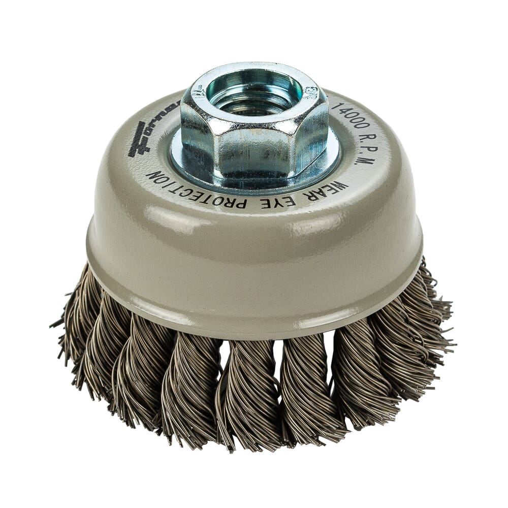 Wire Cup Brush - 1/4 Shank - TRY TEK Machine Works, Inc.