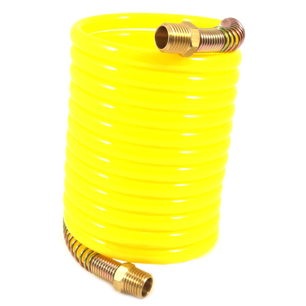 Forney Recoil Air Hose, Yellow, 1/4 in x 12ft 75417